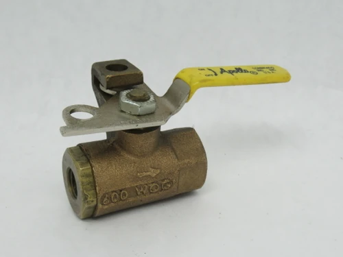 Apollo Conbraco 7510101 Ball Valve with Locking Pad 1/4" NPT 600 WOG USED