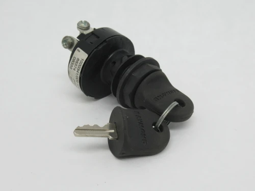 Raymond 1020341/004 Ignition Switch 20A 12VDC 10A 24VDC 4A 48VDC C/W 2 Keys USED