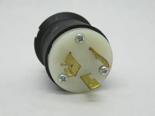 Hubbell HBL2341CN Insulgrip Twist-Lock Plug 20A 480V 3-Wire 2-Pole USED