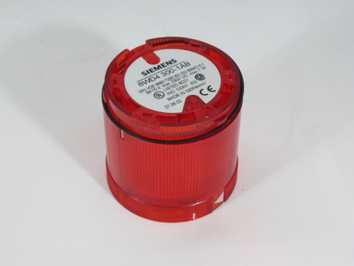 Siemens 8WD4300-1AB Stack Light Element with Bulb and Gasket 230V 7W Red USED