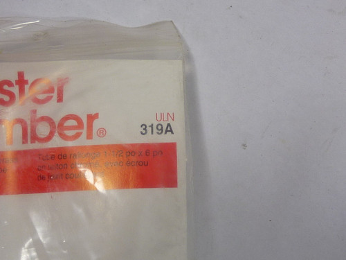 Master Plumber 319A Slip Extension Tube With Slip Joint Nut 1-1/2"x6 NWB