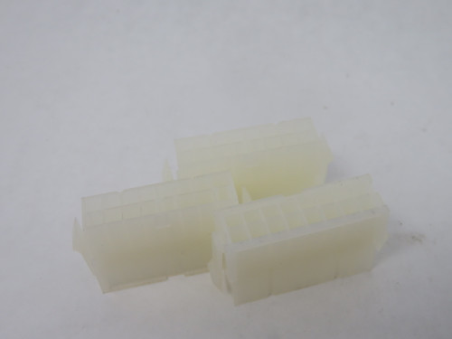 Molex 39-01-2161 Mini-Fit Jr. Plug Housing Dual Row 16 Circuit Natural Lot/3 NOP