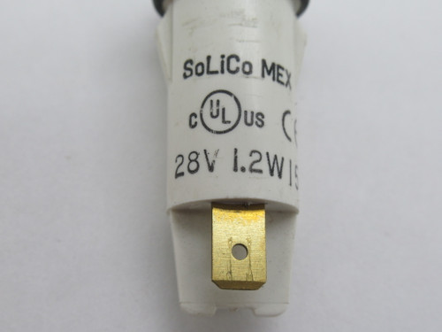 Solico 3039-3-13-37310 Red Incandescent Indicator Light 28V 1.2W Lot of 4 USED