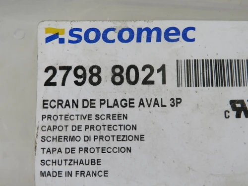 Socomec 27988021 Bottom Terminal Screen For SIRCO UL Disconnect 100-200A 3P NWB