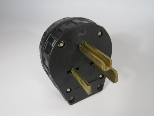 Pass & Seymour 3869CC5 Heavy Duty Dual Power Angle Plug 30/50A 250V 3W 2P USED