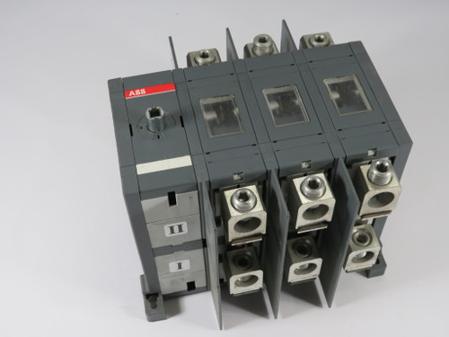 ABB OT200U03C Change Over Switch w/Lugs 200A 600VAC 3P 3Ph USED