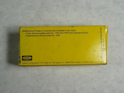 Hubbell HBL1203 Brown Toggle Switch 15A 120/277VAC 3-Way BOX DAMAGE NEW