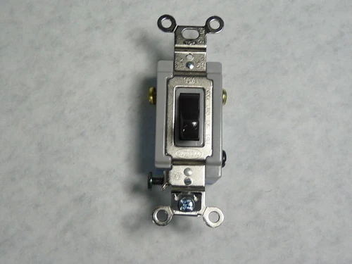 Hubbell HBL1203 Brown Toggle Switch 15A 120/277VAC 3-Way BOX DAMAGE NEW