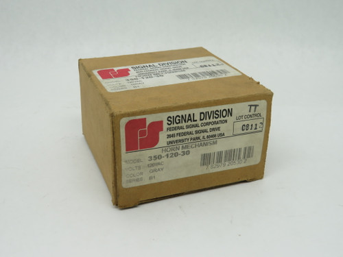 Federal Signal 350-120-30 Vibratone Horn 120V 50/60Hz 0.22/0.18A NO HARDWARE NEW