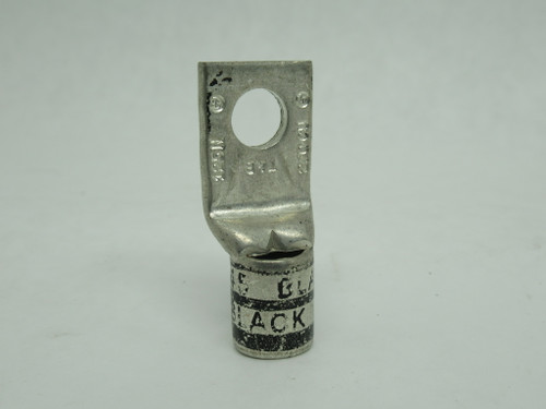 Thomas & Betts 54110 One-Hole Lug 2/0 AWG 3/8" Bolt Size Die 45 Black NOP