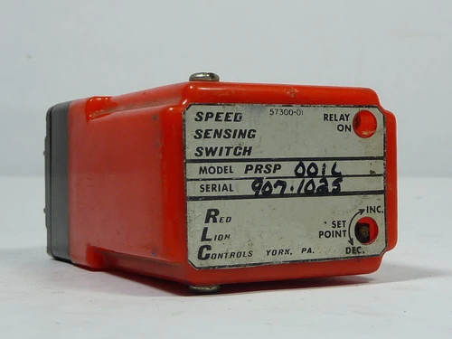 Red Lion Controls PRSP-001L 4 Mode Speed Sensing Switch 115V 10A SHELF WEAR USED