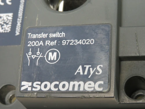 Socomec 97234020 Motorized Module for ATys Transfer Switch AS IS
