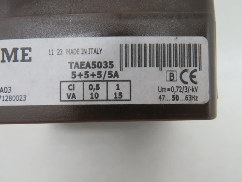 IME BSA03 Current Summation Transformer 0.72/3/-kV 5+5+5/5A 1Ph USED