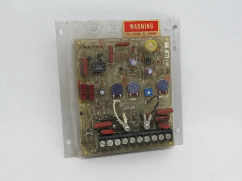 Polyspede OC1-12-02 DC Speed Control 1/8HP 115V Input Voltage Reset Option USED