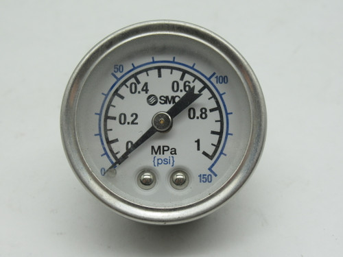 SMC G43-P10-01-X30 Dry Pressure Gauge 0-1 MPa/0-150 psi 43mm Diameter R1/8" USED