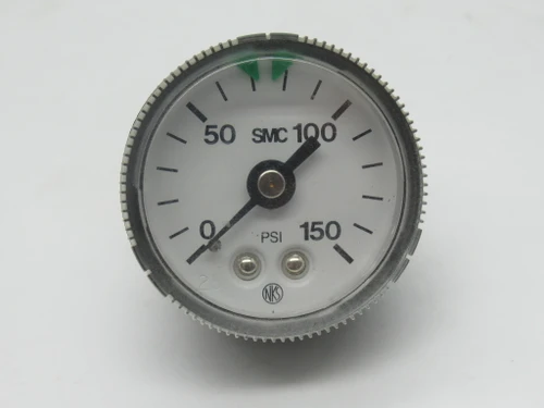 SMC G46-P10-01 Dry Pressure Gauge 0-150 psi 42.5mm Diameter R1/8" USED