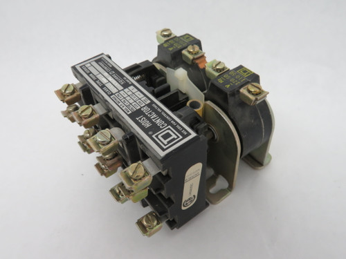 Square D 8965-R04S1 Ser D Hoist Contactor 120V 60Hz 110V 50Hz 3HP 460/575V USED