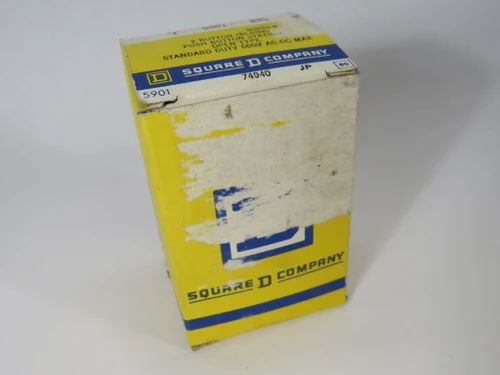 Square D 9001-B45 Series B Non-Enclosed 2 Push Button 1NO Each SHELF WEAR NEW