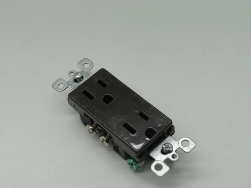 Leviton 5325 Brown Decora Duplex Receptacle 15A 125V 3W 2P NOP