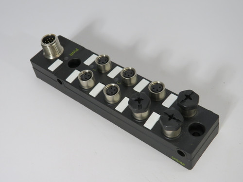 Turck TB-8M8M-3P2-FS12 Passive Actuator/Sensor Junction Box 8 Port 3-Pin NOP