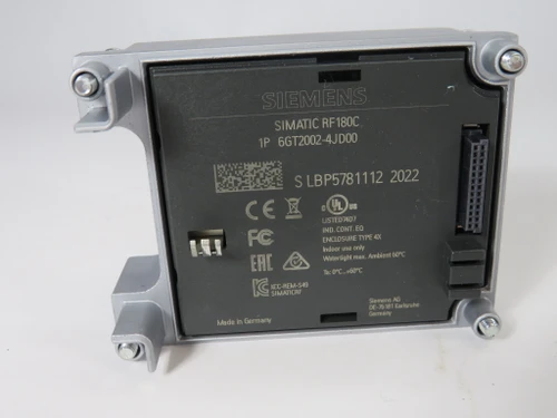 Siemens 6GT2002-4JD00 RFID Ethernet Connection Block M12 7/8" 4P USED