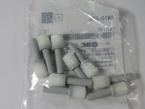 SMC AN10-C06 Resin Body Silencer 6mm Fitting Connection Lot of 9 NWB