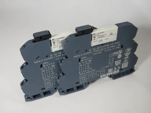 Siemens 3RQ3118-1AM00 Coupling Relay 24VDC 6A 250VAC 30VDC 1CO Lot of 2 NEW