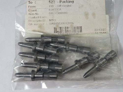 Misumi RATAB10-P5.8-B15-A30 Shouldered Locating Pin for Fixtures 8-Pack NWB