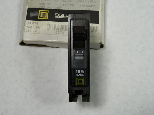 Square D QOB140 Miniature Circuit Breaker 40A 120/240V 50/60Hz 1P NEW