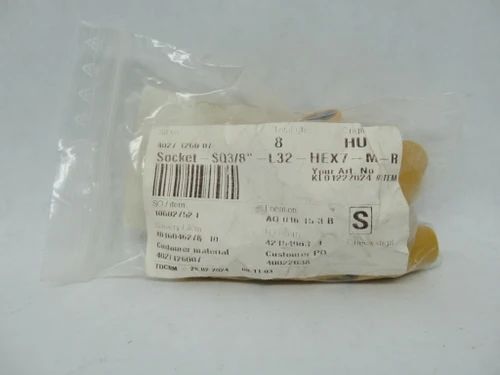 Saltus Socket-SQ3/8-L32-HEX7-M-R ROTACTION Socket 7mm 23 Nm Lot of 10 NWB