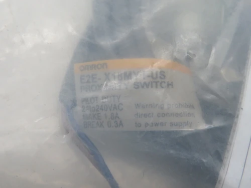 Omron E2E-X18MY1-US Proximity Switch 24-240VAC 1.8A 0.3A 18mm D 2m L NWB