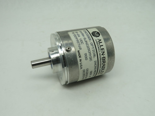 Allen-Bradley 845H-SJHZ25CMY2C Optical Incremental Encoder 8-24VDC 500PPR USED