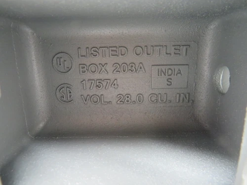 Killark FD-1M Iron Dead End Device Box 1/2" NOP