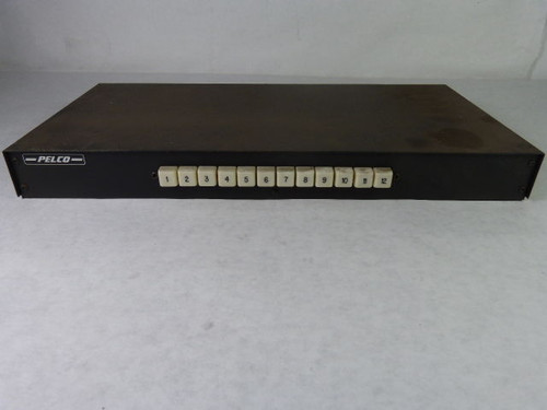 Pelco MS512DT Terminal Manual Switcher Camera 12 Input/Output USED
