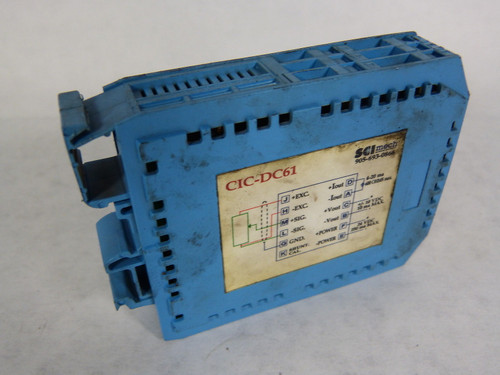 SCI Mech CIC-DC61 DIN Rail Mount Voltage Buffer USED