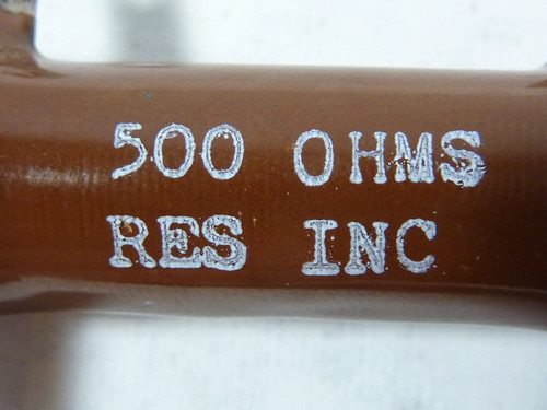 Res Inc. 482A444AL-21 Resistor 500 Ohm USED