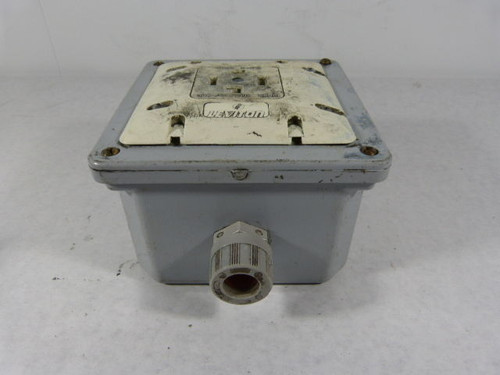 Leviton/Scepter Nema 14-30R Plug 30A 125/250V with JB6X6X4 Enclosure USED