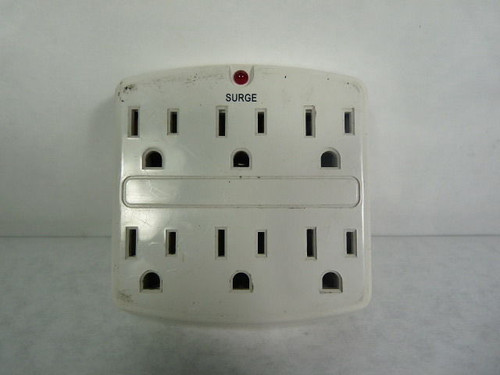 Generic PS002SMZ 46168 6-Outlet Surge Protector Plug 15A 60Hz 125V USED