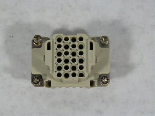 Harting Han24DD-F Female Connector Plug 10A 250V USED