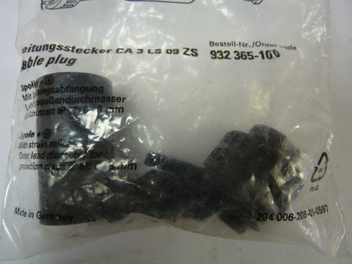 Hirschmann 932365-100 Cable Plug Connector ! NEW !