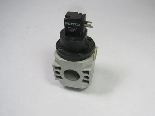 Festo 172959 HEE-D-MIDI-24 On-Off Valve With O-Ring 24VDC 2.5-16 bar USED