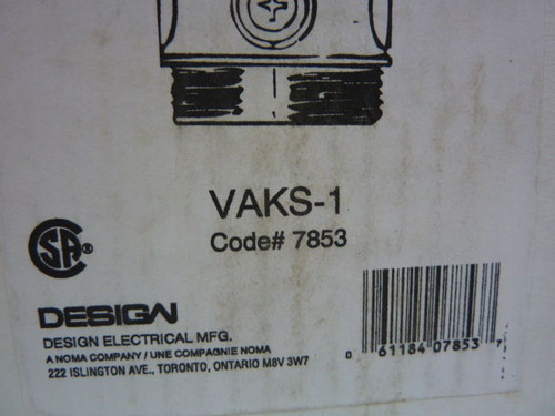 Rab VAKS-1 Vapor Proof Fixture ! NEW !