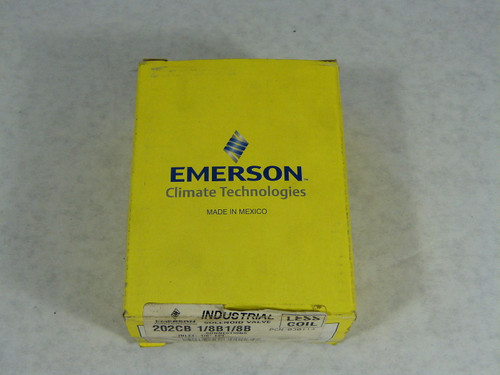 Emerson 202CB1/8B1/8B Solenoid Valve 24V 1/8 Inch ! NEW !