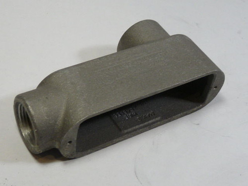 Crouse-Hinds LB39 Conduit Body 1inch Iron without Cover USED