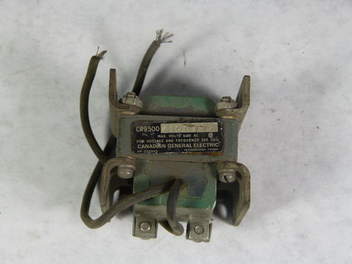 General Electric CR9500A100F2A Push-Type Solenoid Coil 115V 60Hz USED