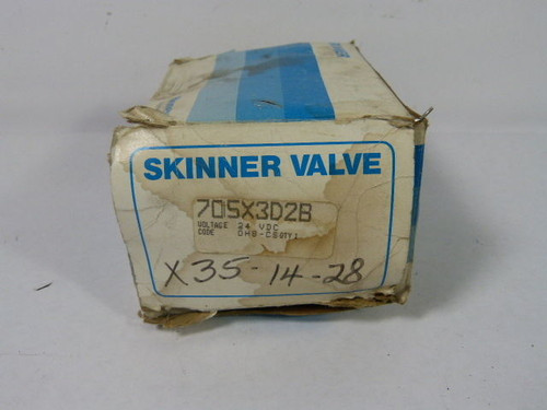 Skinner 705X3D2B 2-Way NC Brass Solenoid Valve ! NEW !