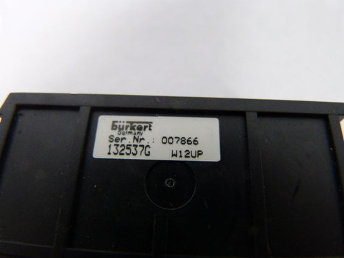 Burkert 132537G/W12UP Flow Control Valve ! NEW !