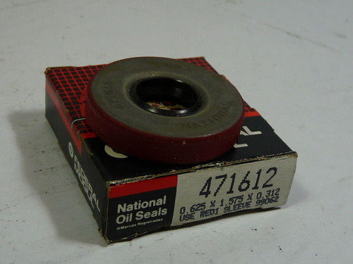 National Seal 471612 Oil Seal 0.625x1.579x0.313in ! NEW !