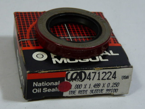 National Seal 471224 Oil Seal 1x1.499x1/2in ! NEW !