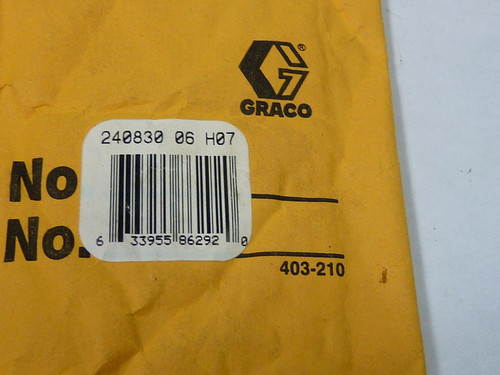 Graco 240830-06-H07 Pump Seal Repair Kit ! NEW !